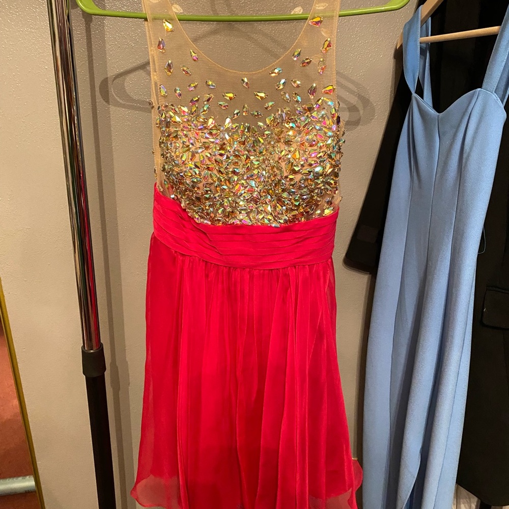 Jovani Cocktail Dress Mesh Top